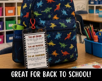 Printable Bible Verse Backpack Tags:  (PDF)