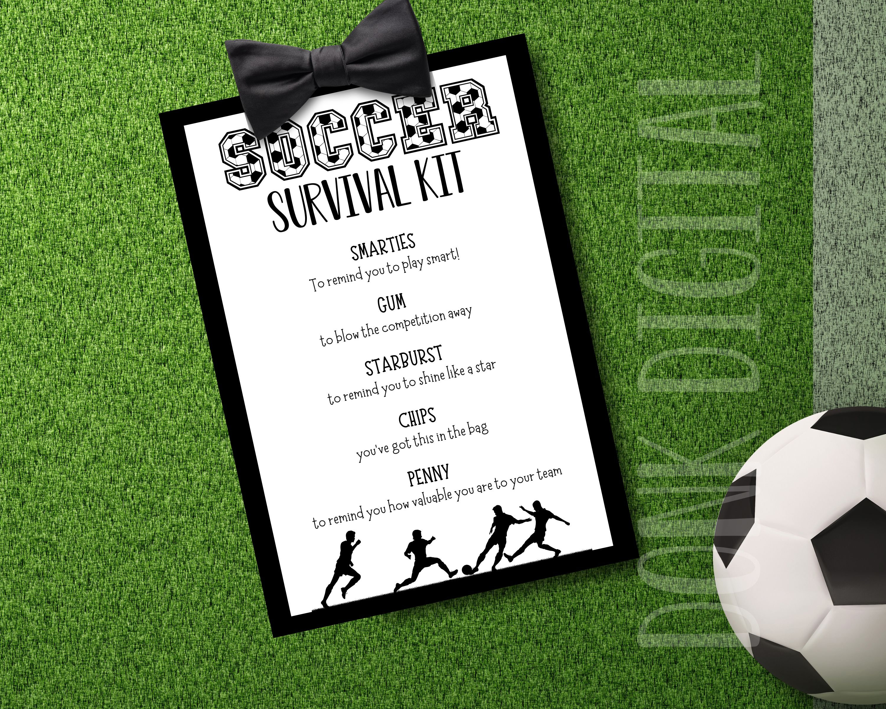Soccer Survival Kit Printable – Team Gift Tags (instant Download) - Etsy