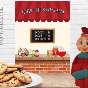Elf Prop Sweets Shop- Elf Costume Printable- Christmas Tradition- I'm back- elf props- Elf Arrival- Elf Tradition