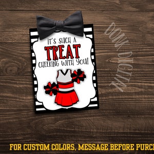 Cheer Team Treat Tags: Good Luck Favor (PDF file)