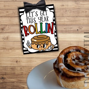 Back to School Cinnamon Roll Gift Tag (PDF)