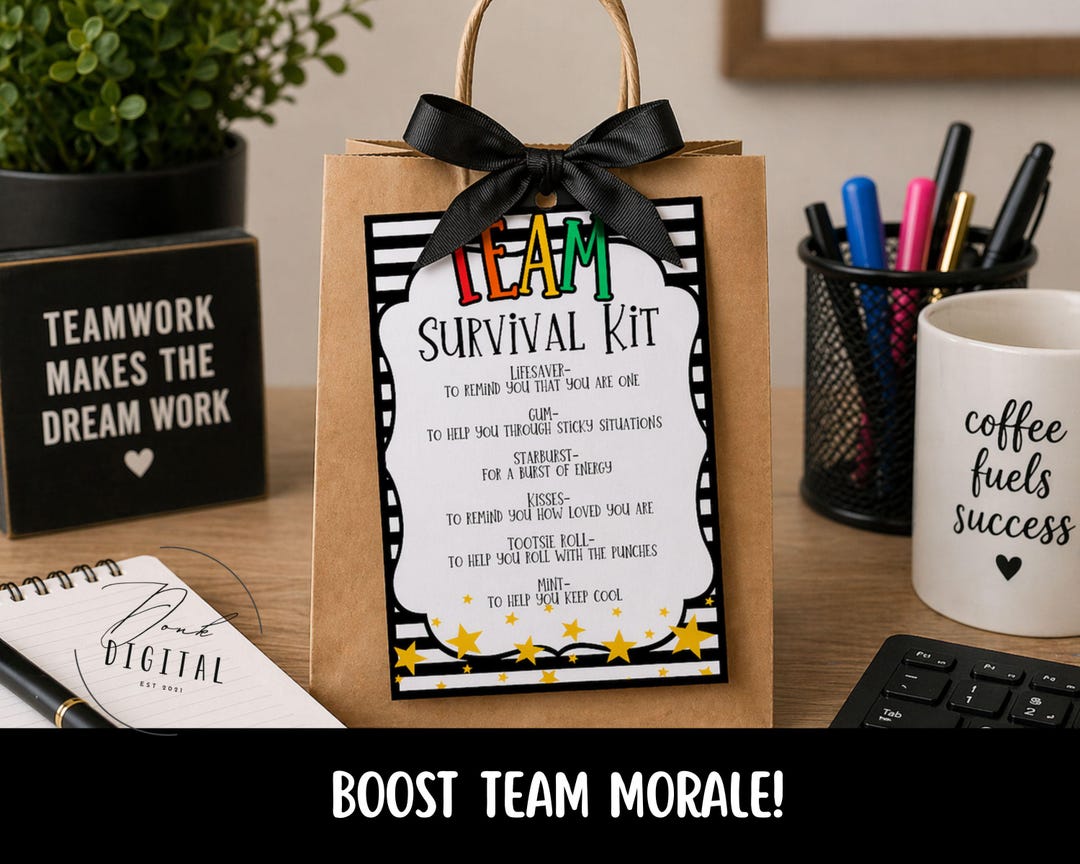 Team Survival Kit Printable: (PDF) - Etsy