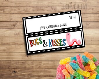Bugs and Kisses Valentine Baggie Topper (PDF File)