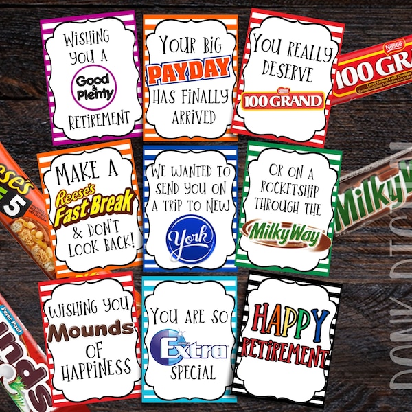 Retirement Candy Gram Etsy