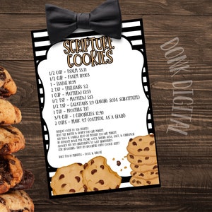 Scripture Cookies- Printable Recipe- Bible Verse- Religious - Church ...