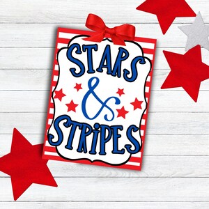 Stars & Stripes 4th of July Tags: Patriotic Printables (PDF)