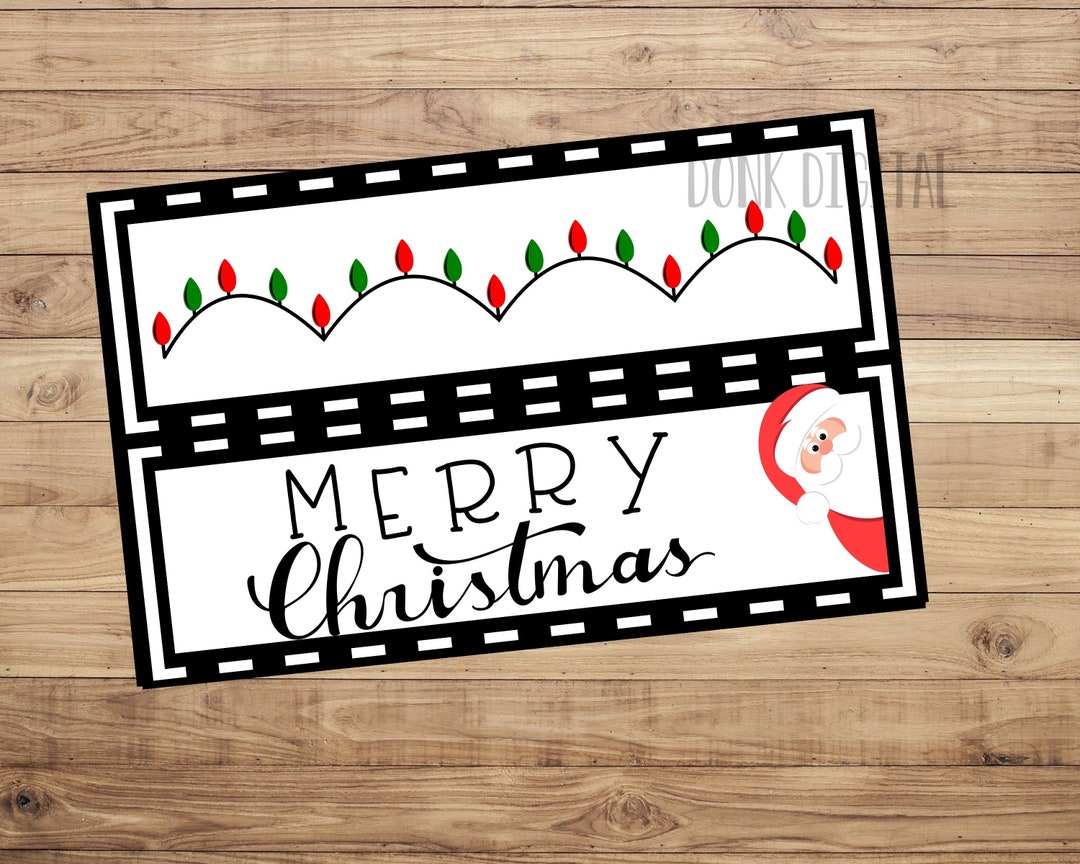 Merry Christmas Bag Topper- Church Printable- Sunday School- Christmas ...