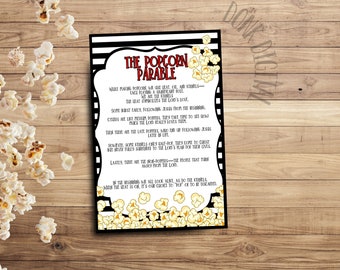 Popcorn Printable - Etsy