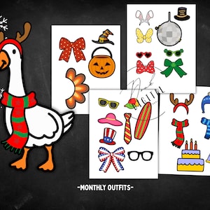 Printable Class Goose Props: Holiday & Birthday Add-On (Digital Download, 4 Pages