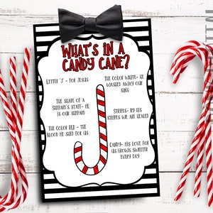 Candy Cane Legend Christmas Tags: Sunday School Printable (PDF)