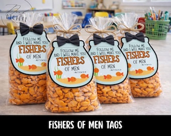 Fishers of Men printable tags: (PDF)