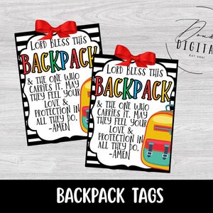 Glaube basiert Rucksack Tags: ausdruckbar (PDF)