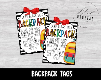 Faith Based Backpack Tags: printable (PDF)