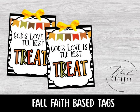 Christian fall Treat Tag: Church Fall Printable (PDF)