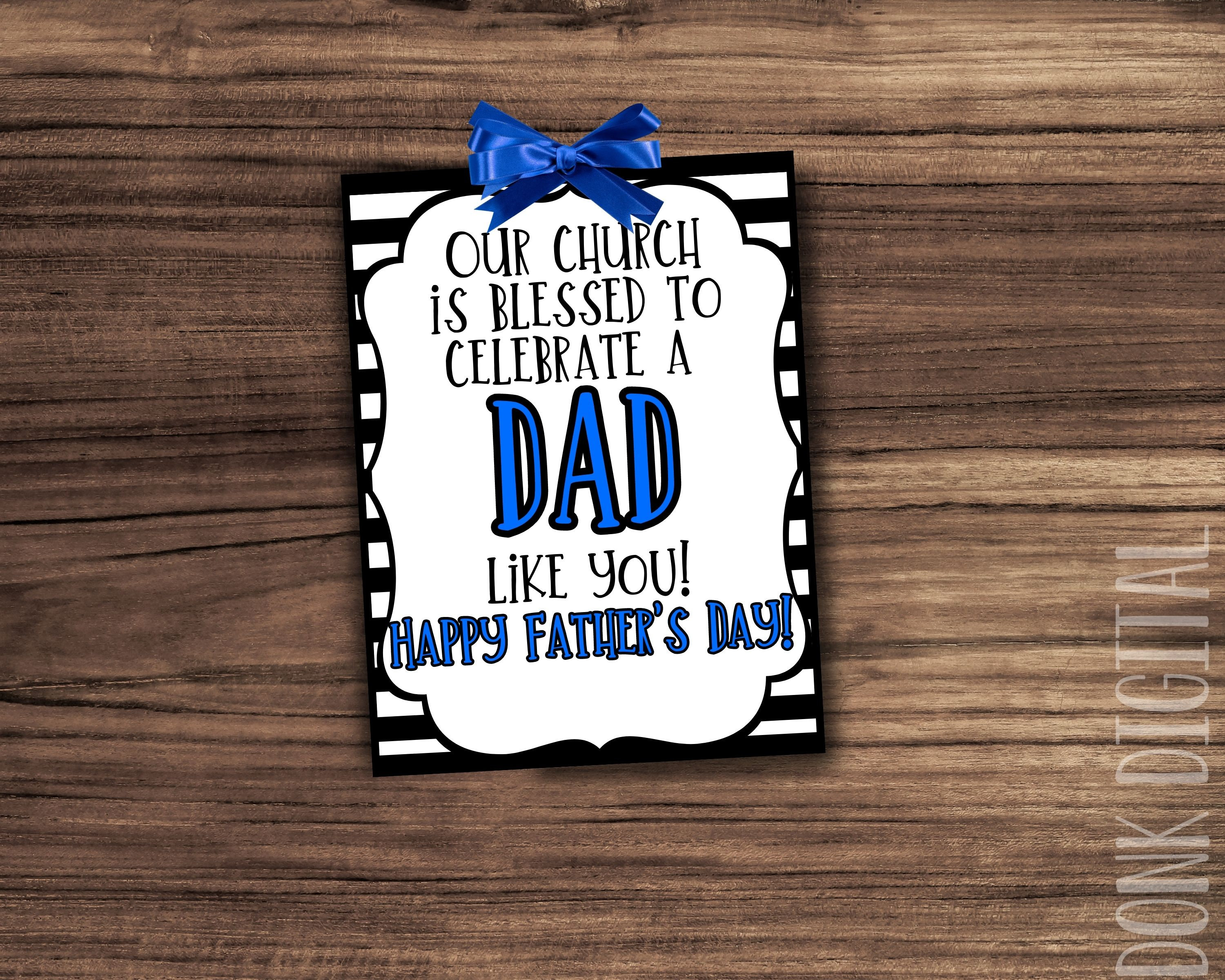 Fathers Day Church Tags: Printable (PDF) - Etsy