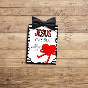 Jesus Loves you- Happy valentines Day -Bible Verse Valentine&#39;s- religious Valentines- Sunday School