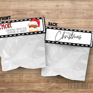 Topo para Sacola de Natal S&#39;more: Doces Guloseimas (Arquivo PDF)
