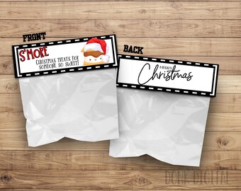 S'more Christmas Bag Topper: Sweet Treats (PDF File)