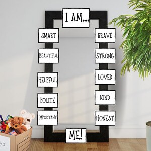 Positive Affirmations - Mirror Affirmations - Homeschool Printable ...