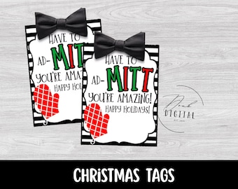 Oven Mitt Christmas Gift Tag – Neighbor Gift (PDF)