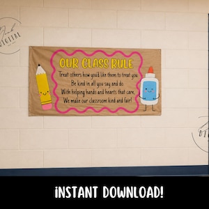 Class Rules Banner Template: (PDF)