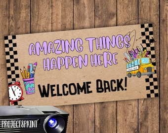 Project and Paint Classroom Banner : (Printable PDF)