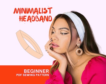 Minimalist Headband Sewing Pattern: DIY Vintage Hair Accessory (PDF Download)