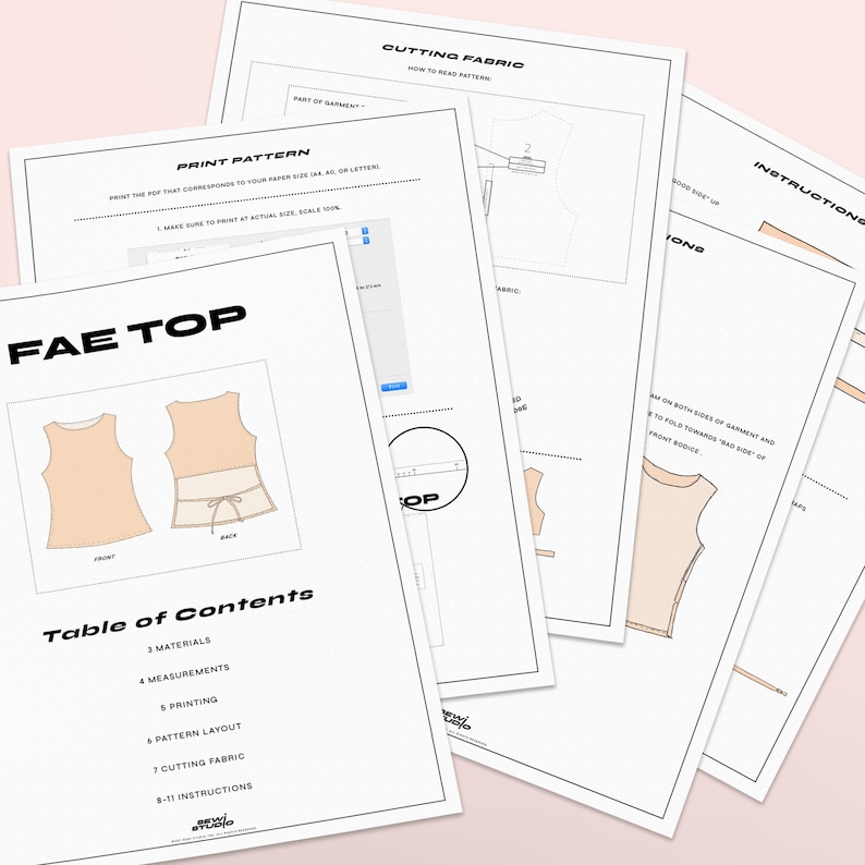 PDF Fae Top Digital SEWING Pattern Y2K Cutout Backless Crop Etsy