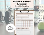 Printable Workout Tracker Template / Workout Planner PDF, Exercise Tracker, Fitness Planner, Habit Planner, Weight Loss
