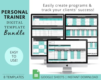 Personal Trainer Template Bundle: Client Program Design (Google Sheets)