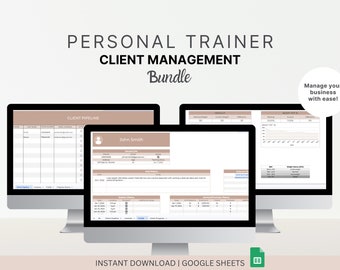 Personal Trainer Klient Mangement Template: crm und Fortschritt Tracker (google Sheets)
