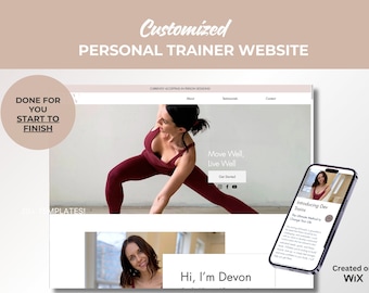 Custom Wix Website Design for Personal Trainers