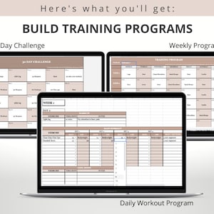 Personal Trainer Program Template Forms BUNDLE / Exercise Library ...