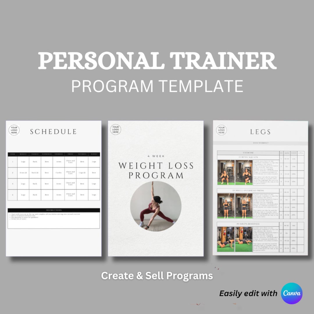 Personal Trainer Template PDF Program Design Customize & Edit Digital Personal Trainer Template PDF Program Design Customize & Edit Digital
