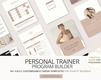 Personal Trainer Program Templates: Customizable Fitness E-Book (PDF)