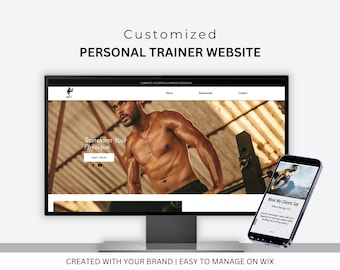Custom Personal Trainer Website Design: Branded Wix Webpage