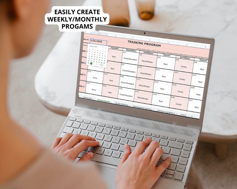 Personal Trainer Client Program Template / Electronic + PDF Version ...