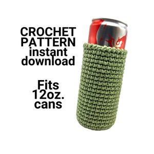 Motif au crochet/fin 12 oz Can Cosy/Koozie/Convient à Red Bull/White Claw