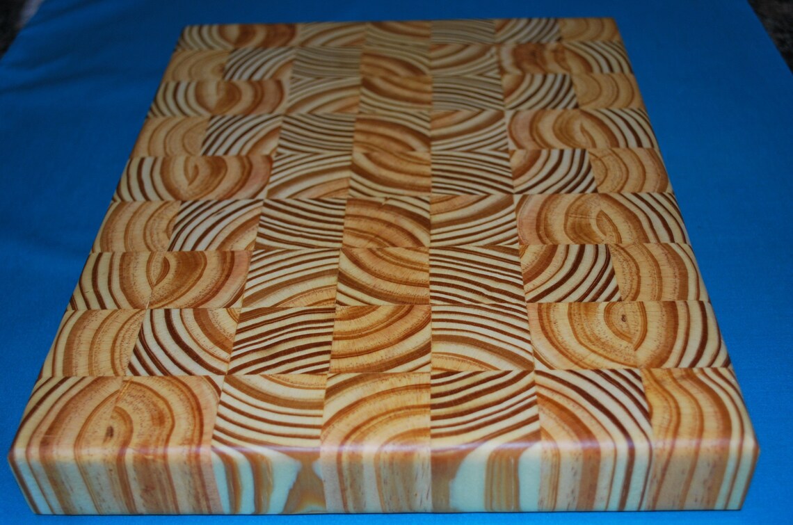Southern Yellow Pine End Grain Cutting Board 12 1/2 L Etsy
