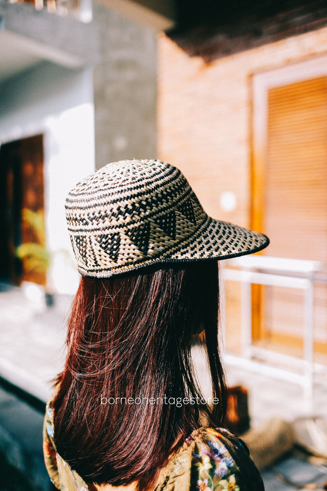 Rattan Hat Snapback With Pattern Unisex Handwoven Hat Etsy