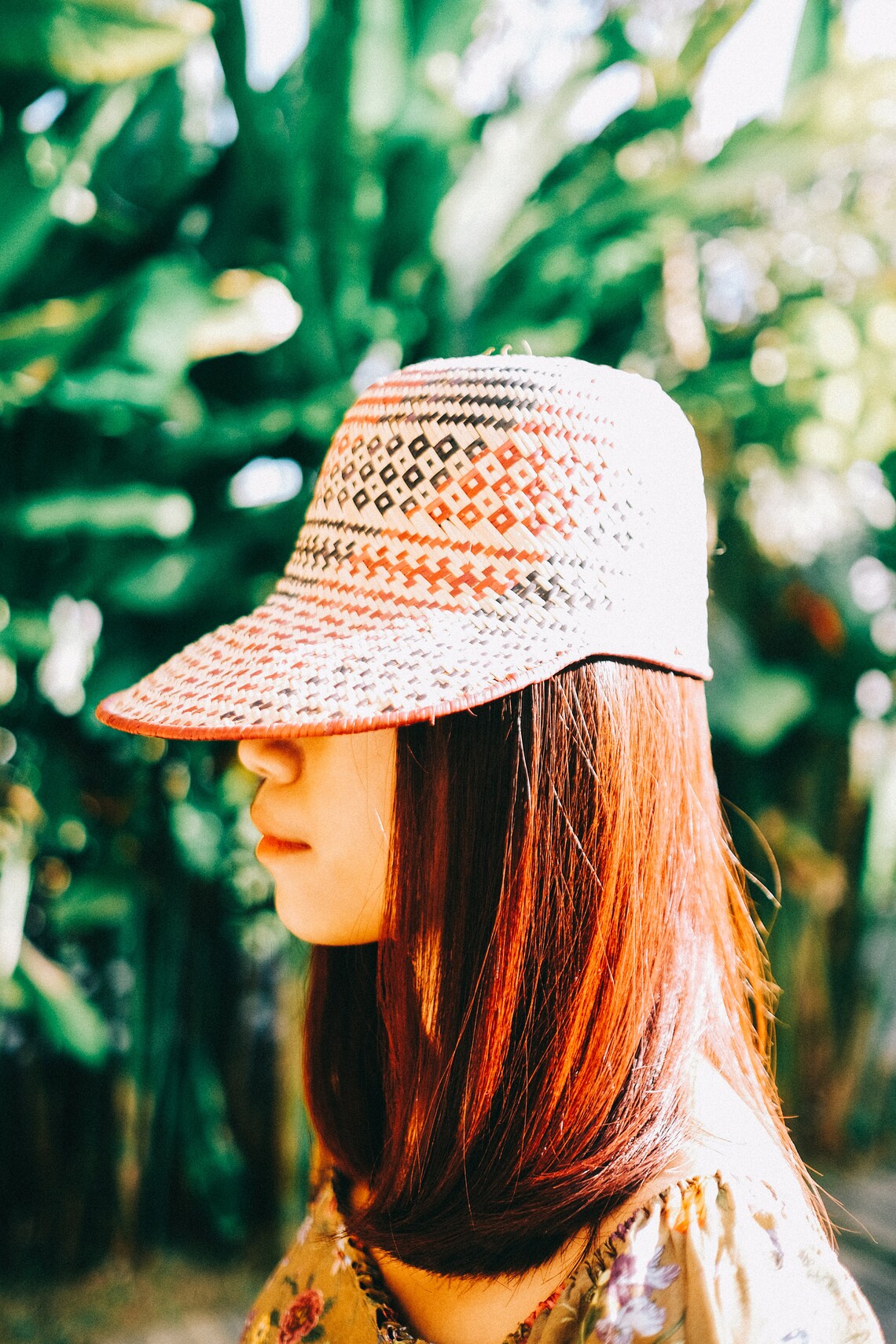 Rattan Hat Snapback With Pattern Unisex Handwoven Hat Etsy