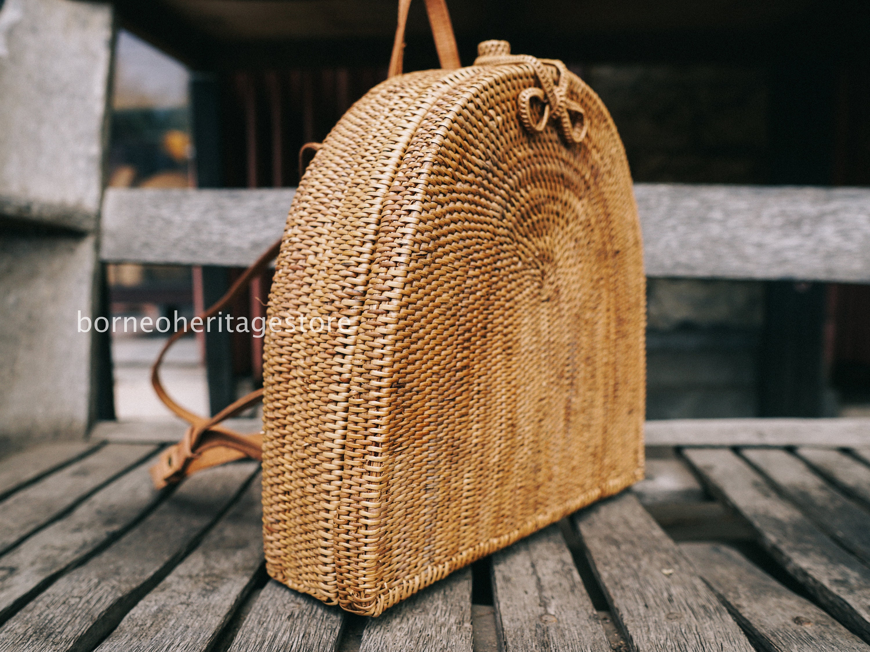 Bali Rattan Backpack, Bali Bag, Rattan Bag, Straw Bag, Handwoven Bag ...