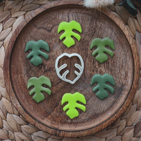 Monstera | Cookie Cutter Polymer Clay | Fimo Cutter | Polymer Clay Cutter | 3d printed cutter | DIY Tools | handmade jewelry