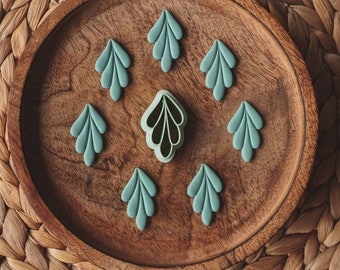 Leaf cookie cutter polymer clay | polymer clay cutter | Polymer Clay Cutters | 3d printed cutter | DIY tools | handmade jewelry