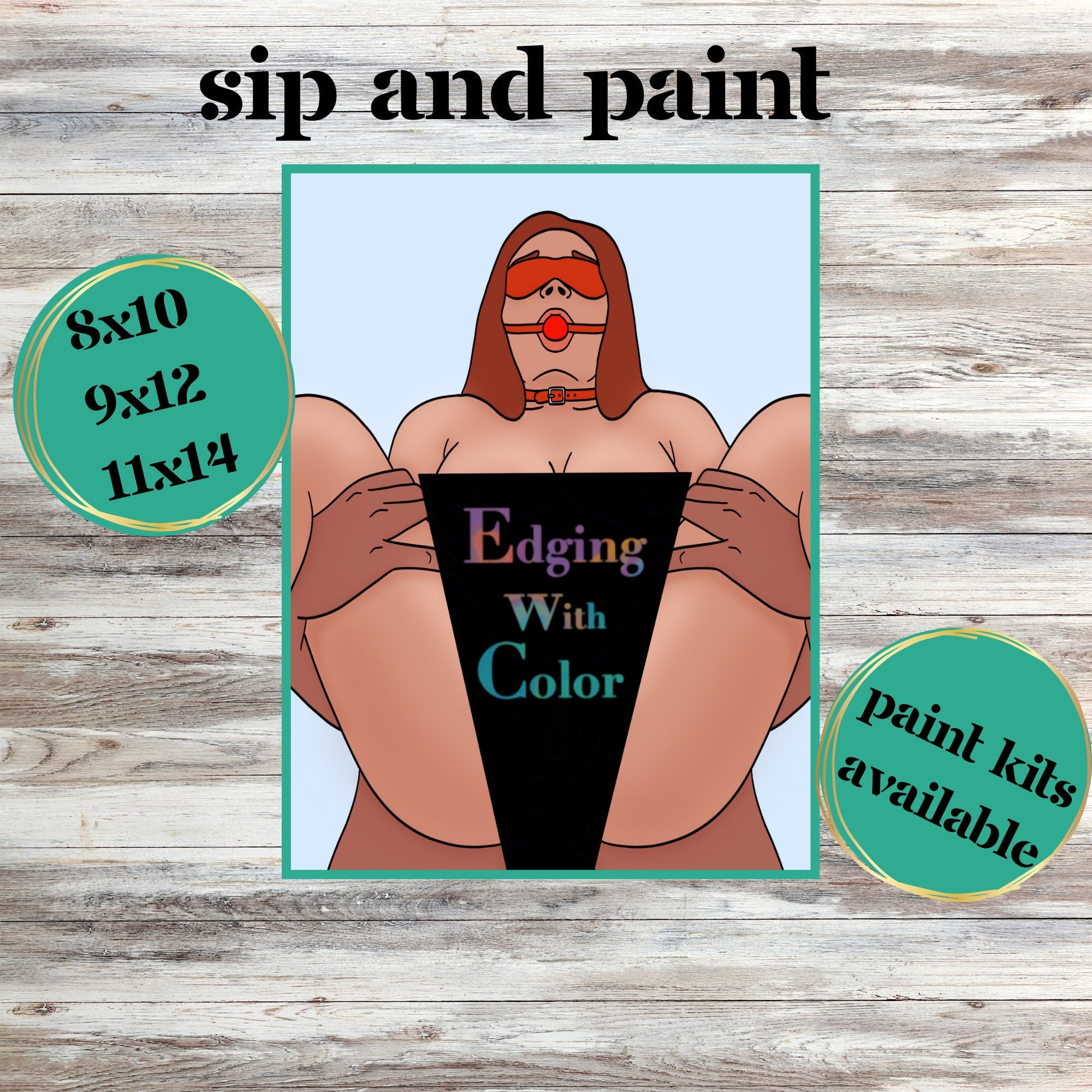 Sip and Paint, Sex Toy Party, Adult Sex Paint Party, Naughty, Sex, Paint  and Sip Kit, Paint and Sip Party, Adult Toy, Uncensored