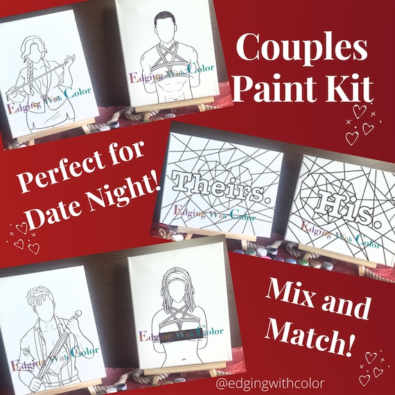 Mature Erotic Sip and Paint Couples Date Night Kit 