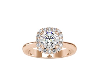 Benutzerdefinierte Diamant Ehering, Soliter Engegament Diamant Ring Beste kundenspezifische Design-Verlobungsring Online