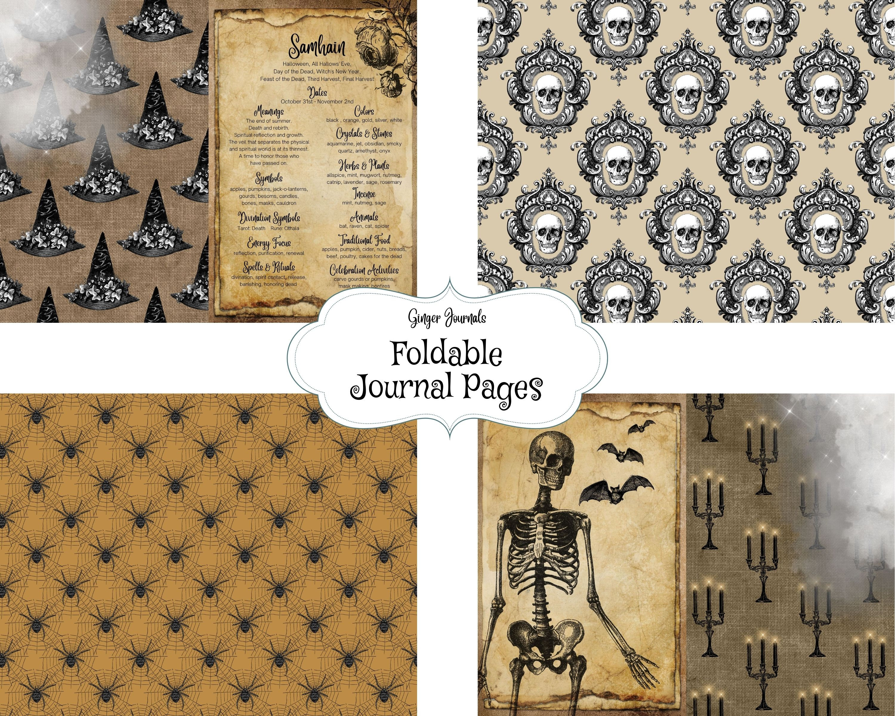 Witch Junk Journal Kit, Samhain Journal, Sabbat, Halloween Journal ...