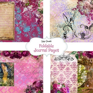 Enchanted Fairyland Junk Journal Kit, Junk Journal Printable, Junk Journal Kit, Fairy Junk Journal, Fairy Scrapbook, Fairies, Fae, Magic, FY image 5