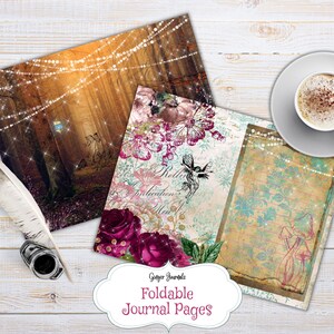 Enchanted Fairyland Junk Journal Kit, Junk Journal Printable, Junk Journal Kit, Fairy Junk Journal, Fairy Scrapbook, Fairies, Fae, Magic, FY image 3